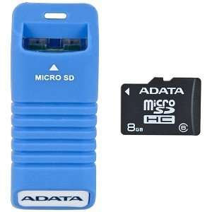 ADATA 8GB Class 6 microSDHC Memory Card w/USB 2.0 