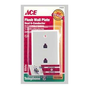  4 each Ace Dual Flush Wall Jack Wall Plate (3108305 