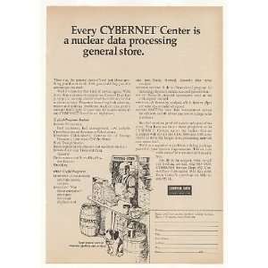  1971 Control Data Cybernet Data Center Nuclear Store Print 