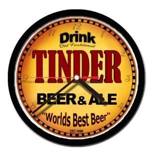  TINDER beer and ale cerveza wall clock 