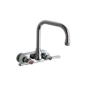  521 CP Chrome Manual Back Mounted Utility Faucet with Double Bend 