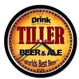  TILLER beer and ale cerveza wall clock 