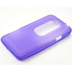  Purple soft Matte TPU Silicone Skin Cover Case for HTC EVO 