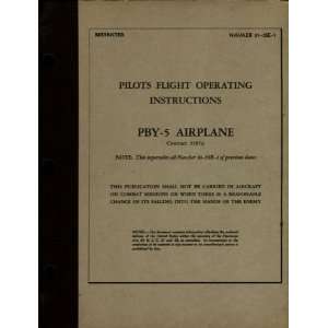  Consolidated PBY 5 Aircraft Pilot Manual Consolidated 