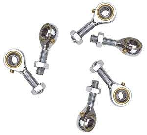 THREE PAIR Tie Rod Ends 8mm LH and RH Threaded for racing karts Heim 