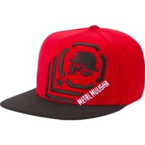 Metal Mulisha Corner Mens Flexfit Racewear Hat   Black/Red / Large/X 