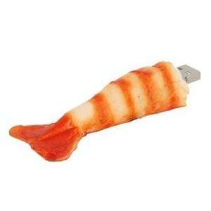  4GB Lovely Fish Tail Shape Flash Drive (Yellow 