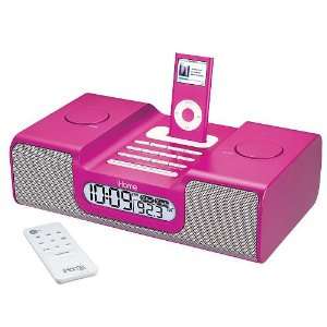  Ihome IH8P Ipod Clock Radio IH8 in Pink  Players 