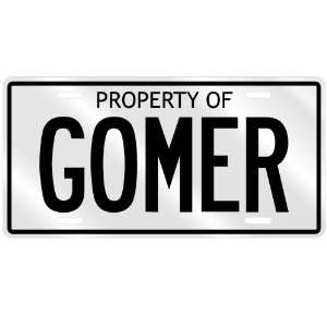  NEW  PROPERTY OF GOMER  LICENSE PLATE SIGN NAME