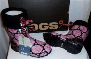 NEW IN BOX BOGS MISS BECCA SZ 4 BOOTS PINK 90.00 RETAIL  