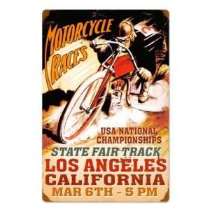  San Diego Midget Races Vintage Metal Sign 16 X 24 Not Tin 