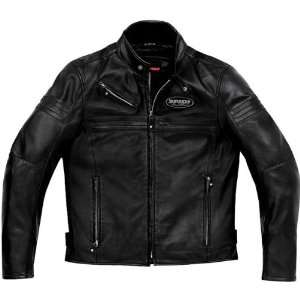  Spidi Mens Black JK Leather Jacket   Size  Medium 