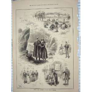    1886 SCENE ENEMIES PRINCES THEATRE COSTUMES ACTORS