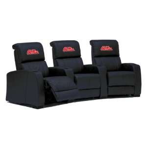   Ole Miss Rebels Leather Theater Seating/Chair 4Pc