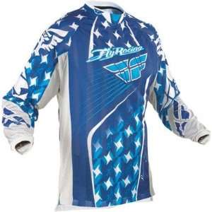  2011 FLY RACING KINETIC JERSEY   VENTED (SMALL) (BLUE 