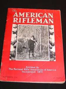 The American Rifleman Magazine, November, 1936 Complete  