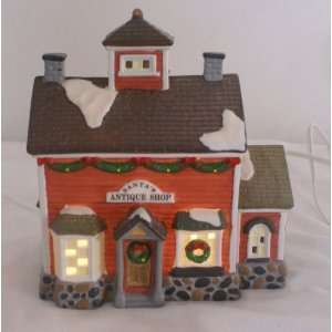   Keepsake Porcelain Lighted House Santas Antique Shop