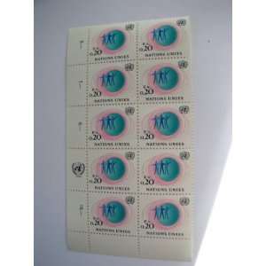 1969 United Nations Stamps, Geneva Three Men, S# G3, Inscription 
