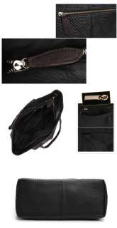 Womens Leather Shoulder Bag Lady Tote Shopper Handbag F122  