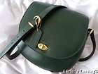   Madison Carlyle Forest Green Leather Shoulder Bag/Purse #4401 ~ XLNT
