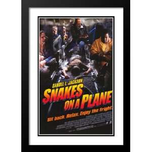Snakes on a Plane 20x26 Framed and Double Matted Movie Poster   Style 