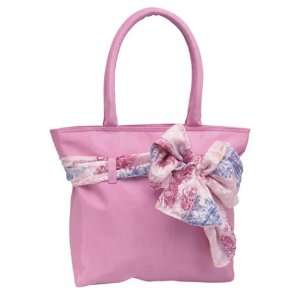  Pink Handbag with Scarf 