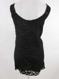 SARA MIQUE Black Sleeveless Top Skirt Outfit Set Sz M  