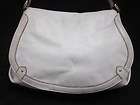 cole haan paige white leather shoulder handbag one day shipping