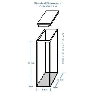   Fluorometer Cuvettes   7ml Quartz  Industrial & Scientific