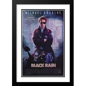  Black Rain 20x26 Framed and Double Matted Movie Poster 