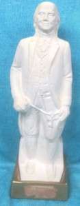 VINTAGE RARE BENJAMIN FRANKLIN BISQUE DECANTER  