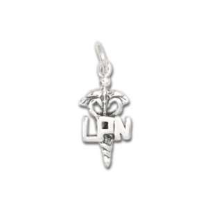  Sterling Silver LPN Charm Arts, Crafts & Sewing