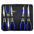 Pcs 11 Long Nose Pliers Set Bent Nose Hand Tools With Pouch 