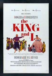 THE KING AND I * 1SH ORIG MOVIE POSTER 1965 MUSICAL  