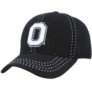  Zephyr Ohio State Buckeyes Black Slide Show Fitted Hat 