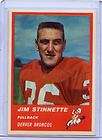 1963 FLEER FOOTBALL #78 JIM STINNETTE   DENVER BRONCOS,