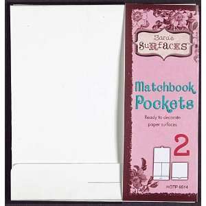  Saras Surfaces Matchbook 5 Inch by 5 1/4 Inch Pocket, White 