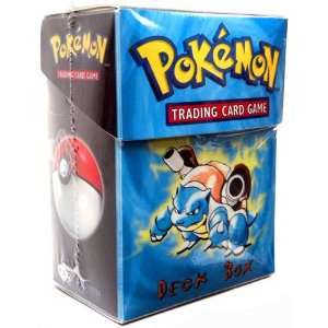   Card Supplies Deck Box with Sleeves Blastoise Blue Toys & Games