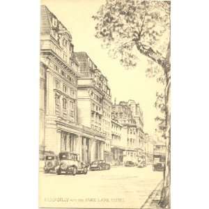   Vintage Postcard Piccadilly and the Park Lane Hotel   London England