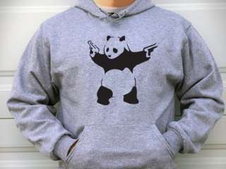 BANKSY BLASTING PANDA HOODIE SIZE M DJ WEAR  