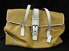 LARGE Coach #5142 Carryall Satchel Shoulder Bag Handbag Safflower Snap 