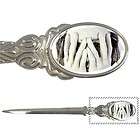 Rebirth of the Dead Gothic Face Art Letter Opener Silver Pewter Alloy