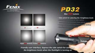 Fenix PD32 Cree XP G R5 LED 315 LM Flashlight Torch Light  