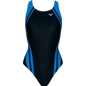  Reactor Splice Tough Competition Back Swimsuit 97 BLACK/BLUE 