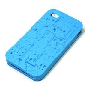 Case Star ® Light Blue 3D Castle Pattern Silicone Skin Case Cover for 