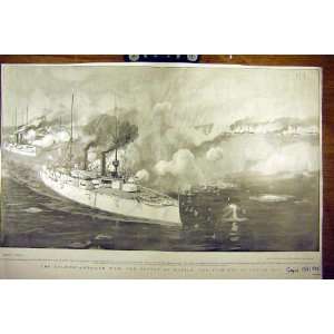   Spanish American War Battle Manila Cavite Bay Navy