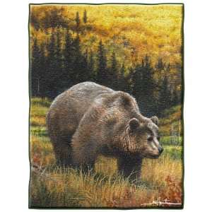  Hautman Bros   Grizzly Royal Plush Raschel Blanket