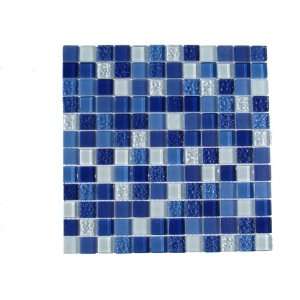  Blue Mixed Glass Mosaic Tile / 220 sq ft