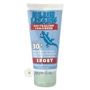  Blue Lizard Sunscreen SPF 30+, Sport 3 oz Beauty