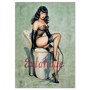    Bettie Page Extatique Fabric Poster Wall Hanging Toys & Games